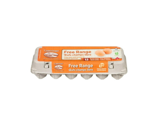 Conestoga Farms Free Range Medium Brown 12 Eggs - M