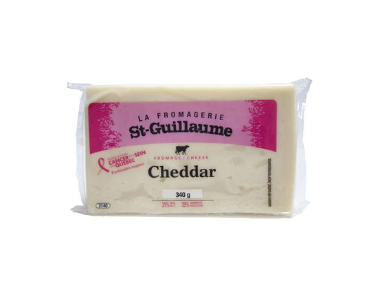 Fromage cheddar doux blanc Fromagerie St-Guillaume à 31 % M.G.