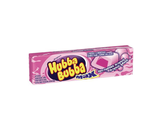 HUBBA BUBBA , Gomme Balloune à Saveur Originale Renversante, 5 Morceaux - 1 Paquet