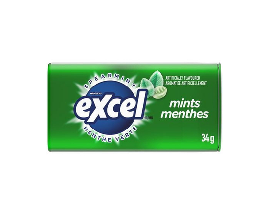 EXCEL, Spearmint Flavoured Mints, 34g, 1 Tin