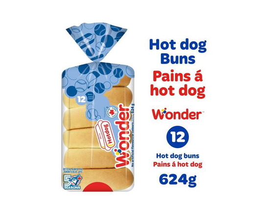 Wonder White Hotdog Buns