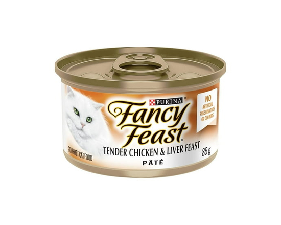 Fancy Feast Pate Tender Liver & Chicken, Wet Cat Food 85g - 85 g