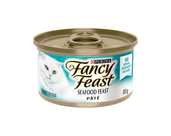 Purina Fancy Feast Pate Festin de Fruits de Mer Nourriture pour Chats 85g - 85 g