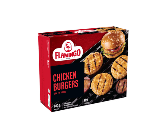 Flamingo Chicken Brugers - Cru Non Pané - 600g
