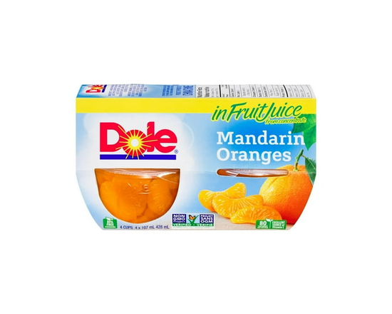 Dole Mandarin Oranges Fruit Juice - 4 x 107 mL