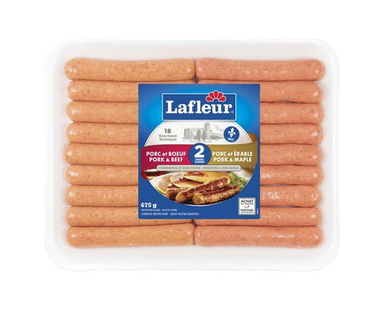 Saucisses à déjeuner à saveur d'érable frais Lafleur
