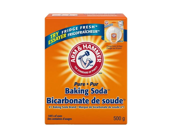 Arm & Hammer Pure Baking Soda, Multi-Purpose Cleaner, Natural Deodorizer & Baking Essential, 500g (pack of 1) - 500 G