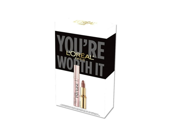 L'Oréal Paris Makeup Gift Set - Lash Paradise Mascara and Lipstick