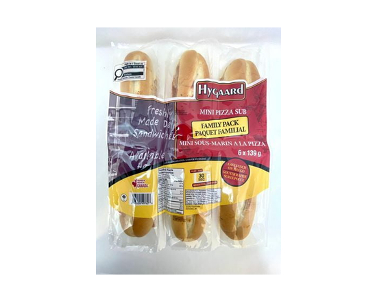Hygaard Mini Pizza Sub Family Pack 6 Pack