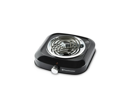 Toastmaster Electric Single Burner with Coil Top and Chrome Knob