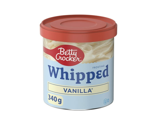 Betty Crocker Glaçage Fouetté, Vanille, Sans Gluten, 340 g - 340 g