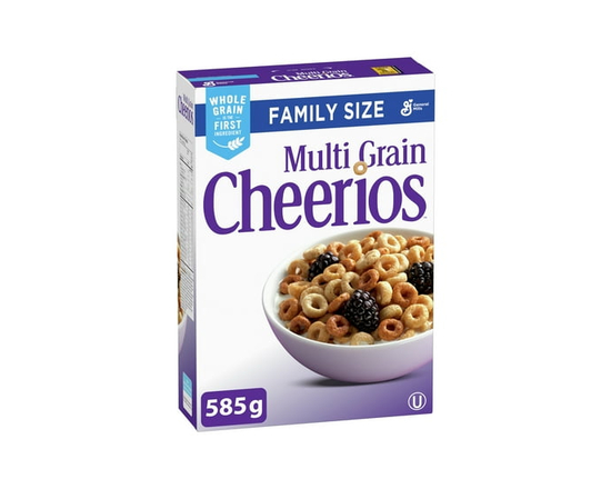Multi Grain Cheerios Breakfast Cereal, Family Size, Whole Grains, 585 g - 585 g