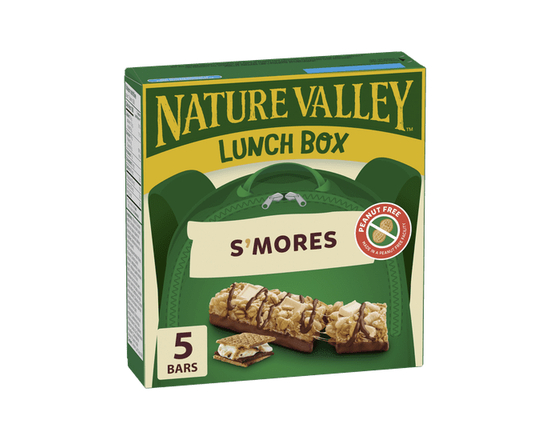 Nature Valley Lunchbox Granola Bars, S'mores, Peanut-Free, Kids Snacks, 5 bars - 5 oz