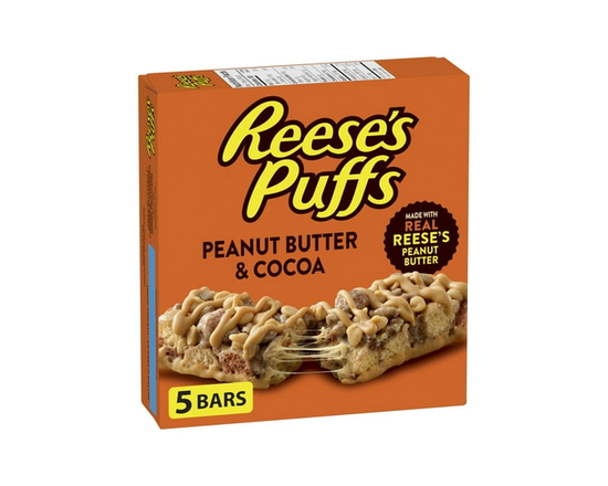 Reese’s Puffs Peanut Butter & Cocoa Flavour Cereal Bars - 5 bars