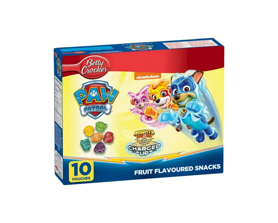 Betty Crocker Gluten Free Paw Patrol Special Edition Fruit Flavoured Snacks - 10 pouches