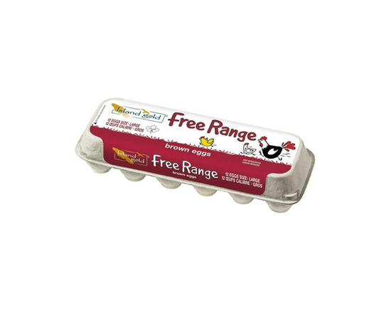 Island Gold Large Free Range Brown Eggs - L