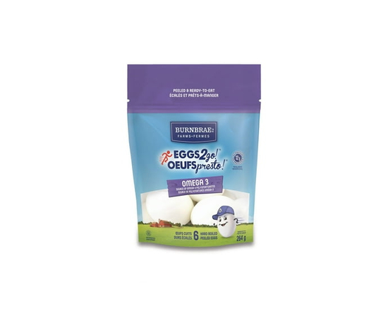 Burnbrae Farms EGGS2go! Omega 3 Hard Boiled 6-Pack Pouch - 264 g