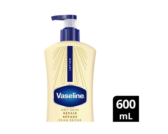 Vaseline Lotion Répare Peau Sèche 72 H d'Hydratation, 600 ml - 600ml