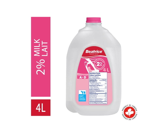 Beatrice Milk Jug 2% - 4L