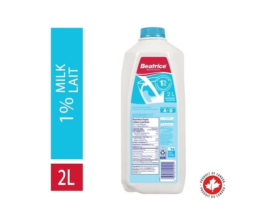 Beatrice Milk Jug 1% - 2L
