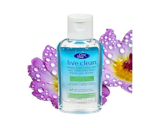 Live Clean One Step Désinfectant pour les Mains à l'Aloès