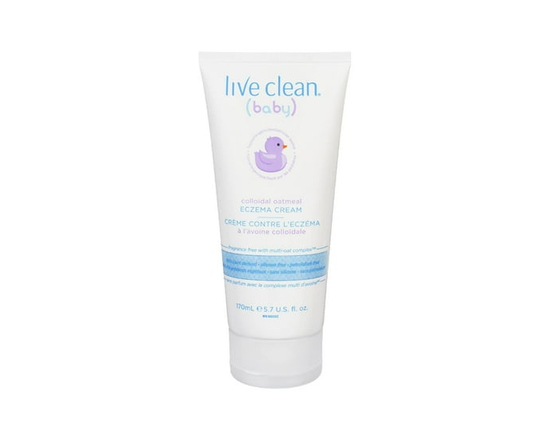 Live Clean Bébé Crème pour l'Eczéma à l'Avoine Colloïdale