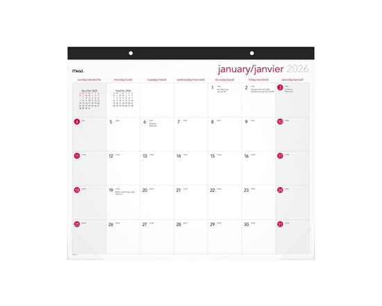 2026 At-A-Glance® Monthly Desk Pad - 17" x 19.75"