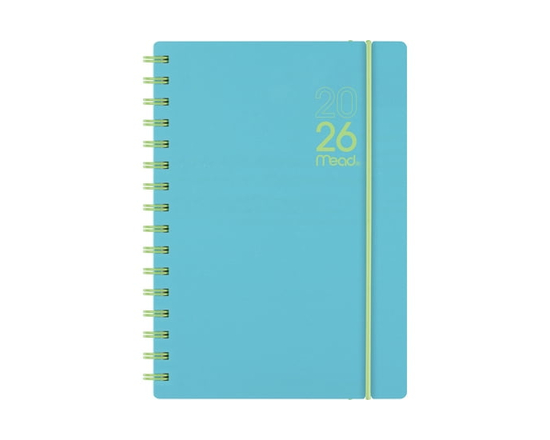 2026 Mead® Colour Pop Small Weekly Planner, Teal Cover - Desk Size (Medium)