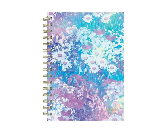 2026 Mead® Blurred Floral Daisy Small Weekly Clear Poly Cover Planner - 5-1/2" x 8-1/2"