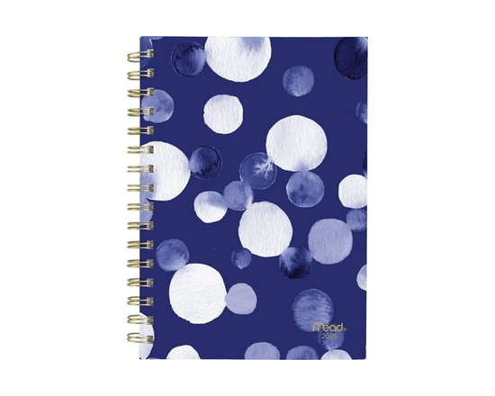 2026 Mead® Watercolour Dots Small Weekly Planner - 5-1/2" x 8-1/2"