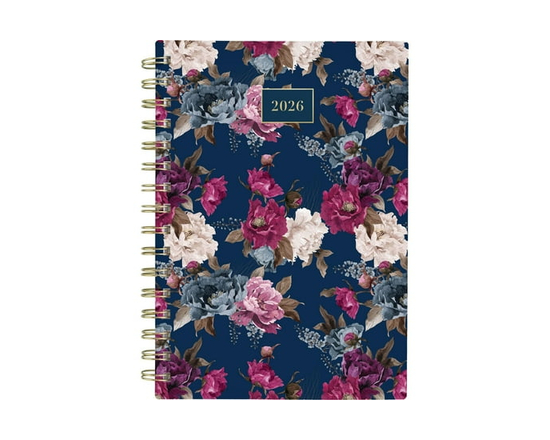 2026 Cambridge® Dark Floral Small Weekly Planner - 5-1/2" x 8-1/2"