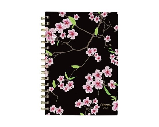 2026 Mead® Cherry Blossom Small Weekly Planner - 5-1/2" x 8-1/2"
