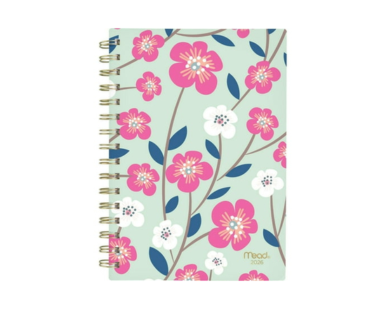 2026 Mead® Spring Floral Small Weekly Planner - 5-1/2" x 8-1/2"