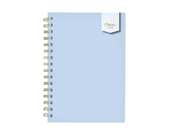 2026 Mead® Sky Blue Small Weekly Planner - 5-1/2" x 8-1/2"