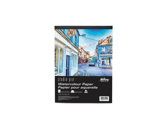 Hilroy Studio Pro® Watercolour Paper, 9x12, 100 pages - 9" x 12"