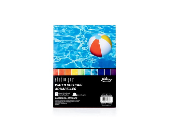 Hilroy® Studio Pro® Water Colours Cardstock 8.5x11 50ct - 8.5