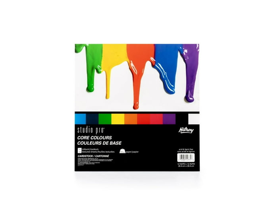 Hilroy® Studio Pro® Core Colours Cardstock 12x12 30ct