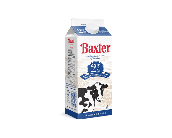 Baxter 2% Milk - 2 L