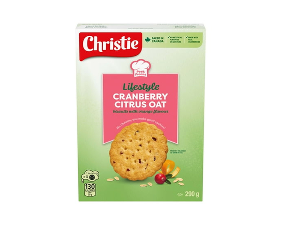 Peek Freans Lifestyle Cranberry Citris Oat Cookies, Biscuits - 290 g