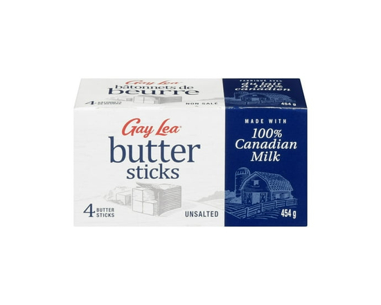 Gay Lea Butter Sticks - Unsalted - 454 g