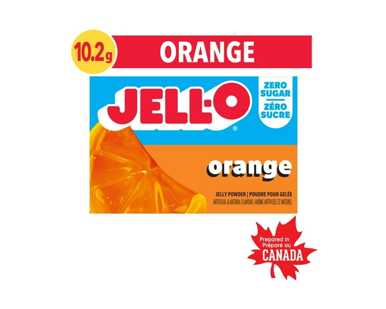 Mélange De Poudre Pour Gelée Orange, Sans Sucre Ajouté, Boîte De 10, 2 G - 10,2 g