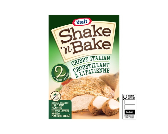 Shake 'N Bake Crispy Italian Coating Mix, 142 g Box