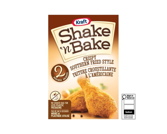 Shake 'N Bake Crispy Southern Fried Style Coating Mix, 142 g Box - 142 g