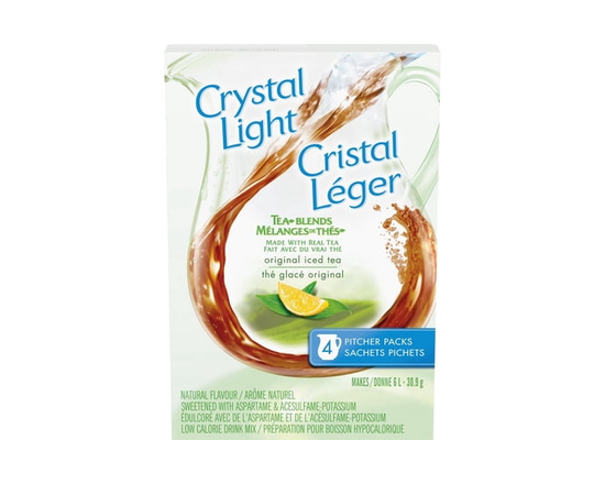Crystal Light Mélange en Poudre pour Boisson au Thé Glacé Sachets Pichets 30,9 g - 1,4 L