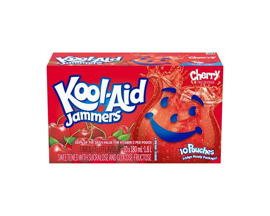 Kool-Aid Jammers, Cherry 10X180ML - 10 oz