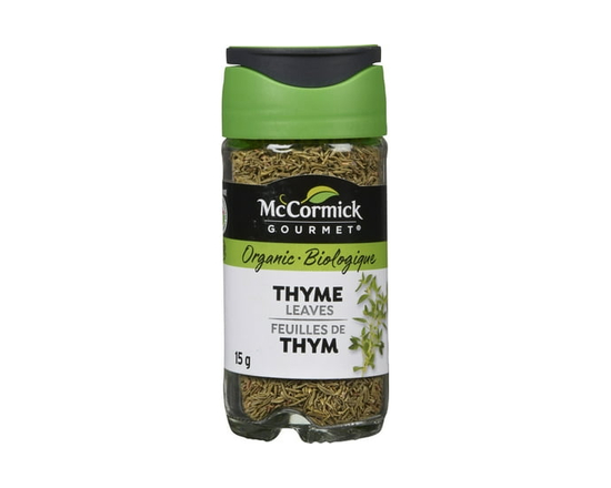 McCormick Gourmet, Organic Thyme Leaves, 15g - 15g