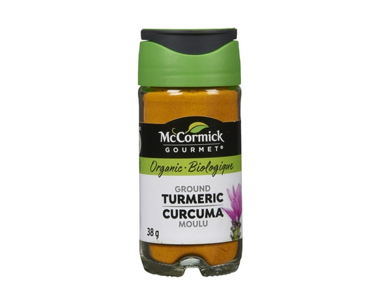 McCormick Gourmet, New Bottle, Premium Quality Natural Herbs & Spices, Organic Turmeric - 38g