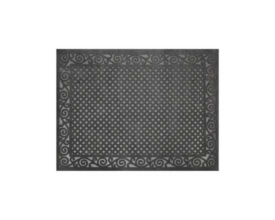 3'x4' Jarvis Graphite Embossed Needlepunch Indoor/Outdoor Mat - 3' x 4'