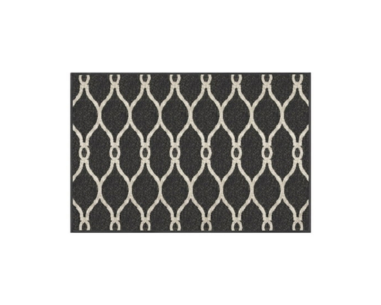 Paillasson gris Sharaya de 2 x 3 pi - 2' x 3'