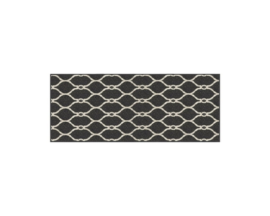 2'x5' Sharaya Charcoal Printed Floor Mat - 2' x 5'
